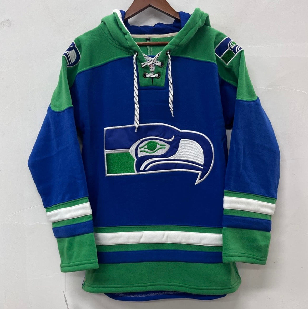 Seattle Seahawks Official NFL Hockey style hoodie product image 1