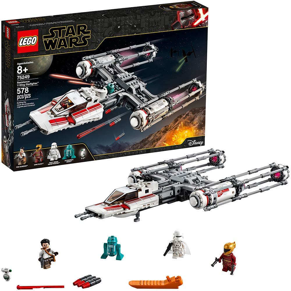 75249 Resistance Y-Wing Starfighter (Retired) product image 1, provided for visual reference and product detail review