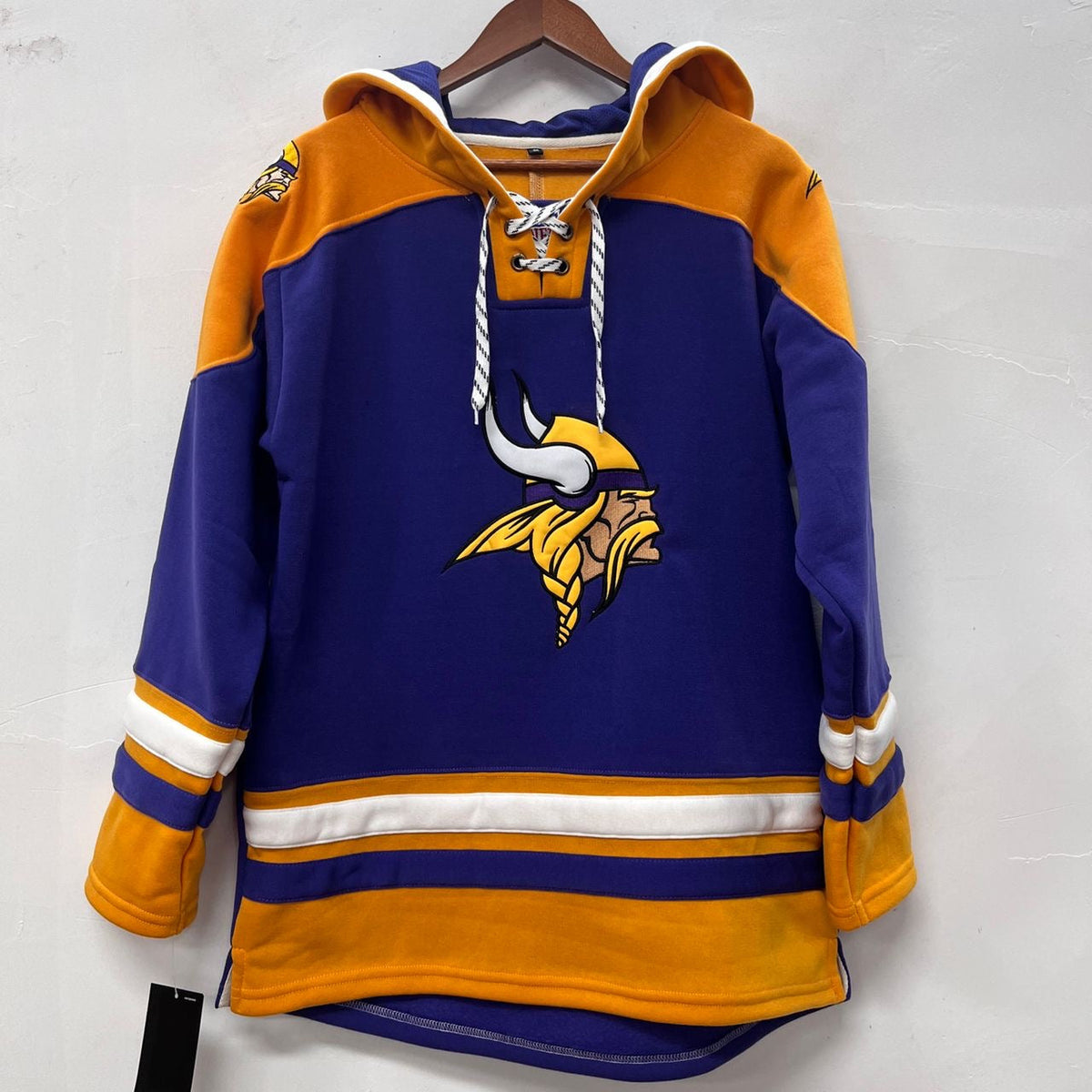 Minnesota Vikings Official NFL Hockey style hoodie product image 1