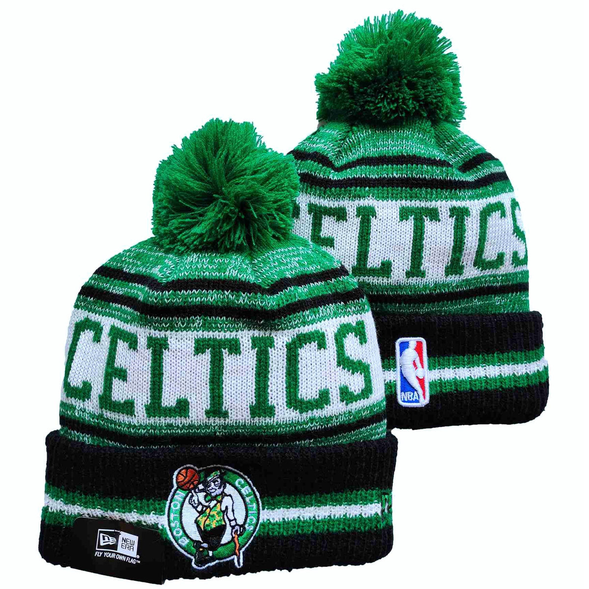 Boston Celtics NBA New Era winter Hat with Pom product image 1