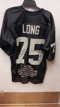 Howie Long Oakland Raiders autographed stat jersey Beckett product image 1
