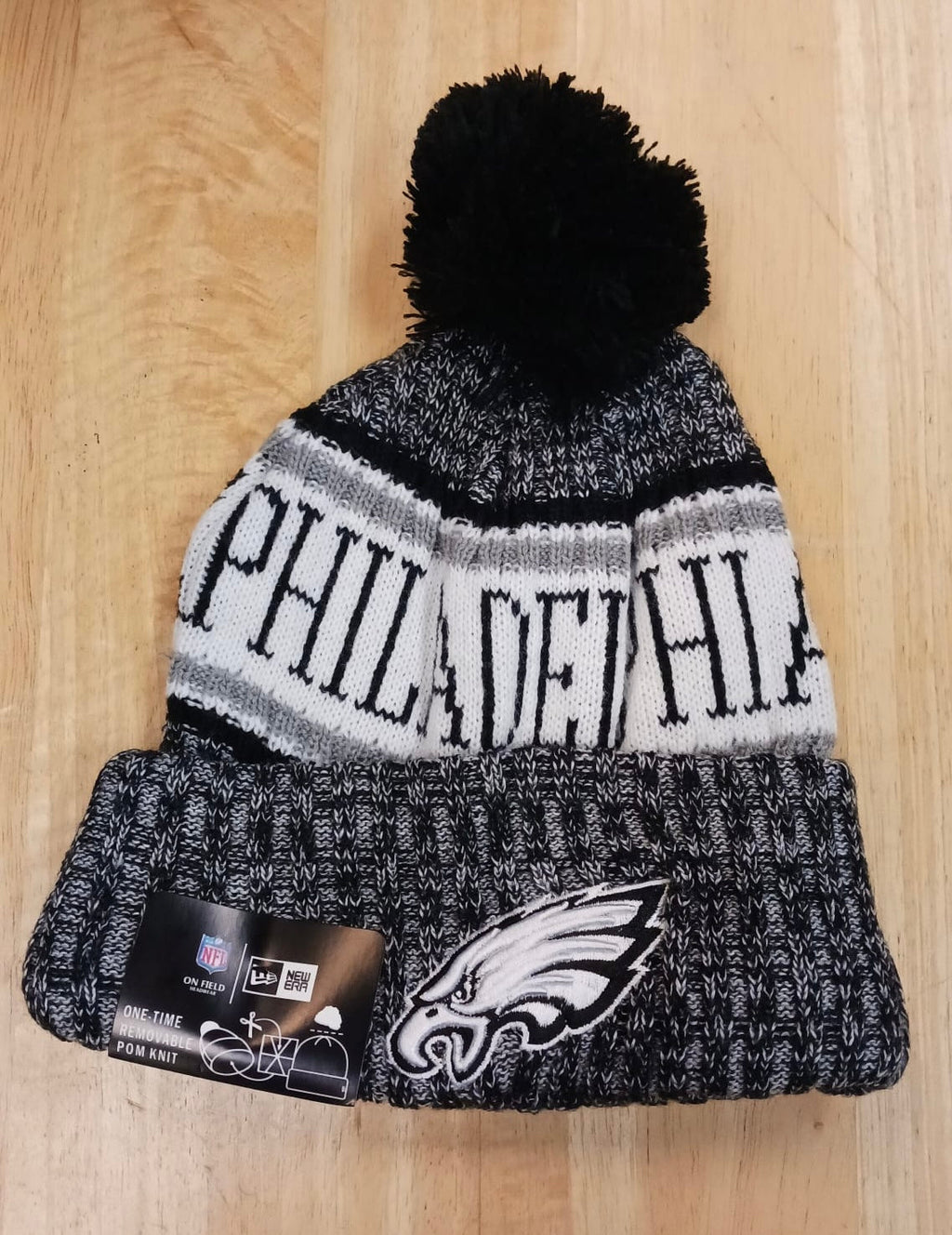 Philadelphia Eagles NFL New Era winter knit Hat with Pom product image 1