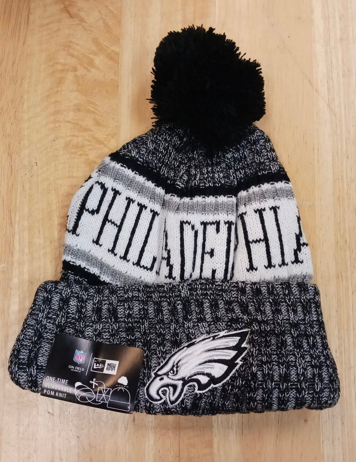 Philadelphia Eagles NFL New Era winter knit Hat with Pom product image 1
