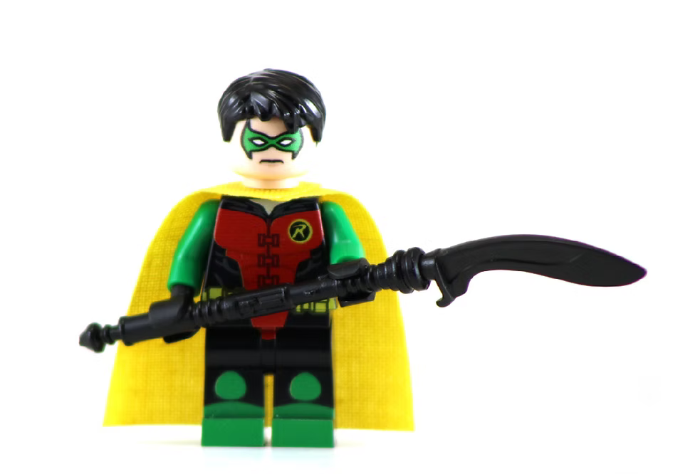 Robin (Time Drake) Custom Minifig Big Kid Brix product image 1, provided for visual reference and product detail review