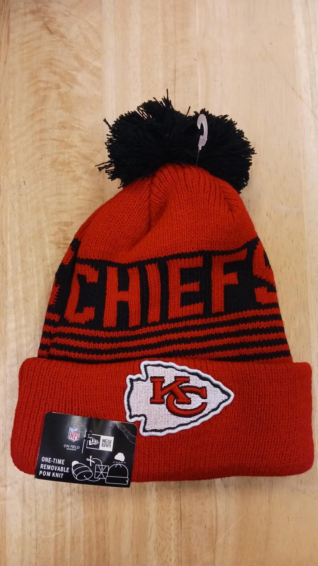 Kansas City Chiefs NFL New Era winter knit Hat with Pom product image 1