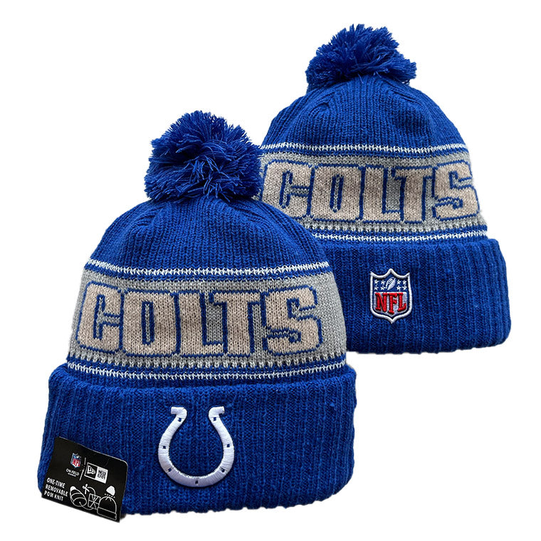Indianapolis Colts NFL New Era winter knit Hat with Pom product image 1