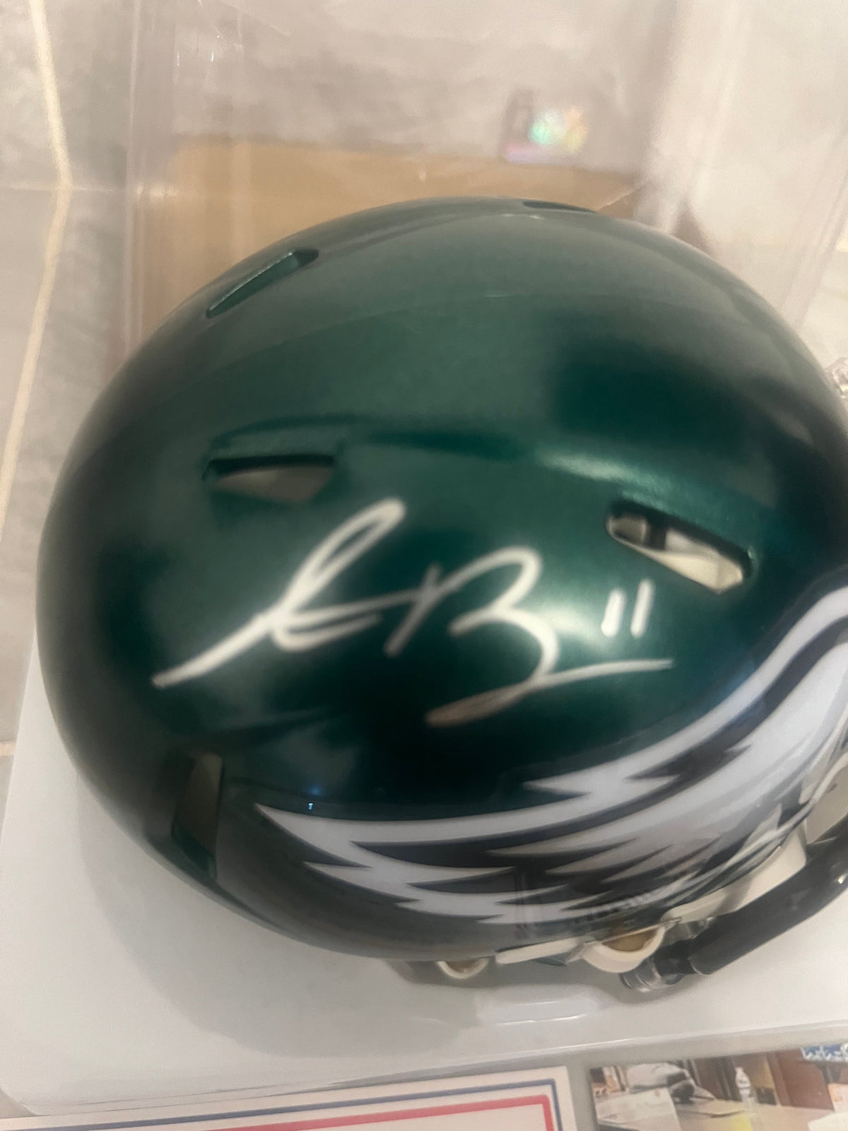 A.J. Brown Autographed Philadelphia Eagles Mini Helmet with product image 4