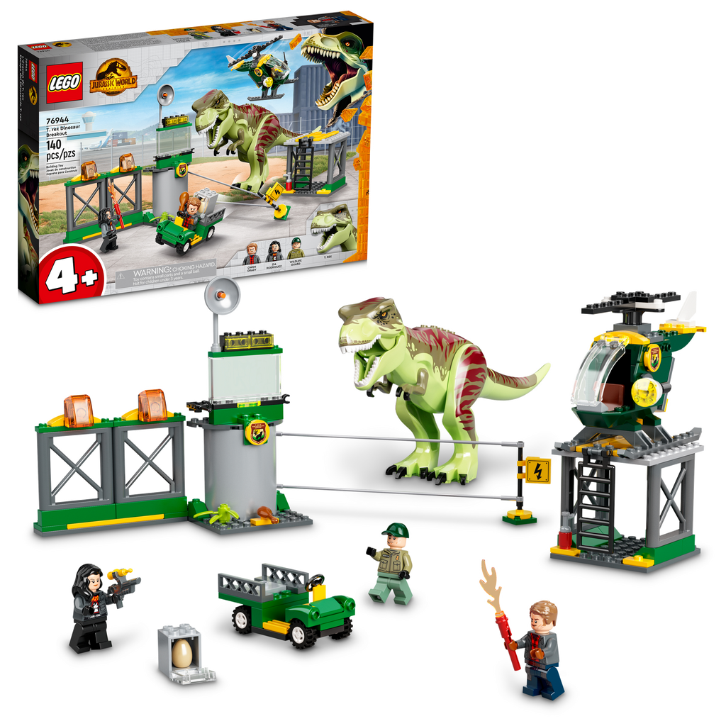 76944 T. rex Dinosaur Breakout (Retired) LEGO Jurassic World product image 2, provided for visual reference and product