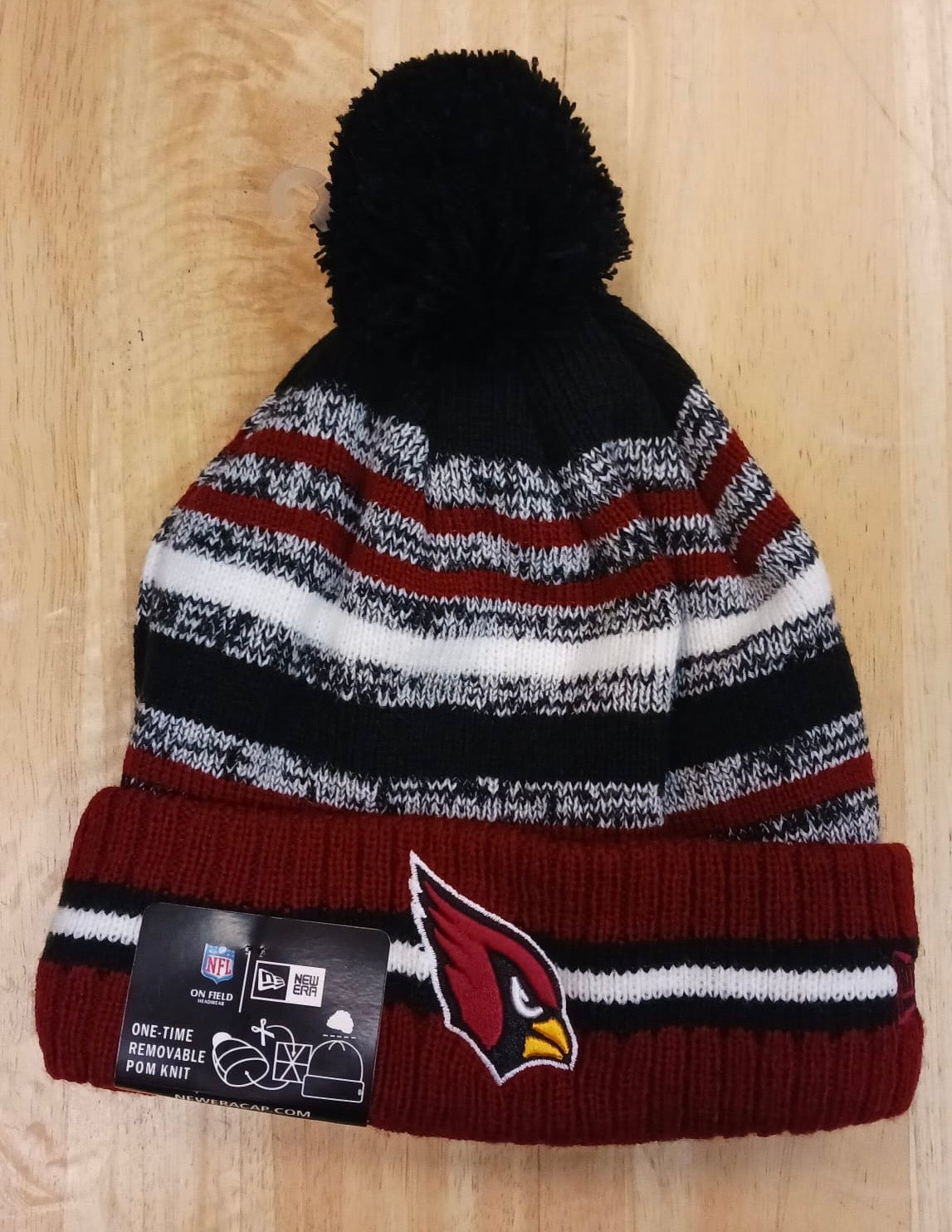 Arizona Cardinals NFL New Era winter knit Hat with Pom product image 1