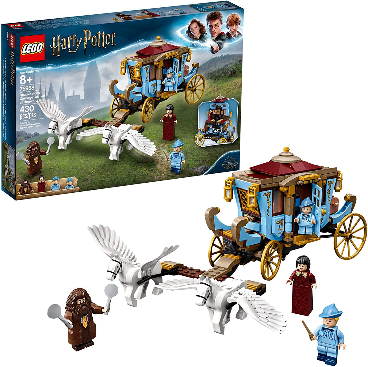 75958 Beauxbaton's Carriage; Arrival at Hogwarts (Retired) product image 1, provided for visual reference and product detail