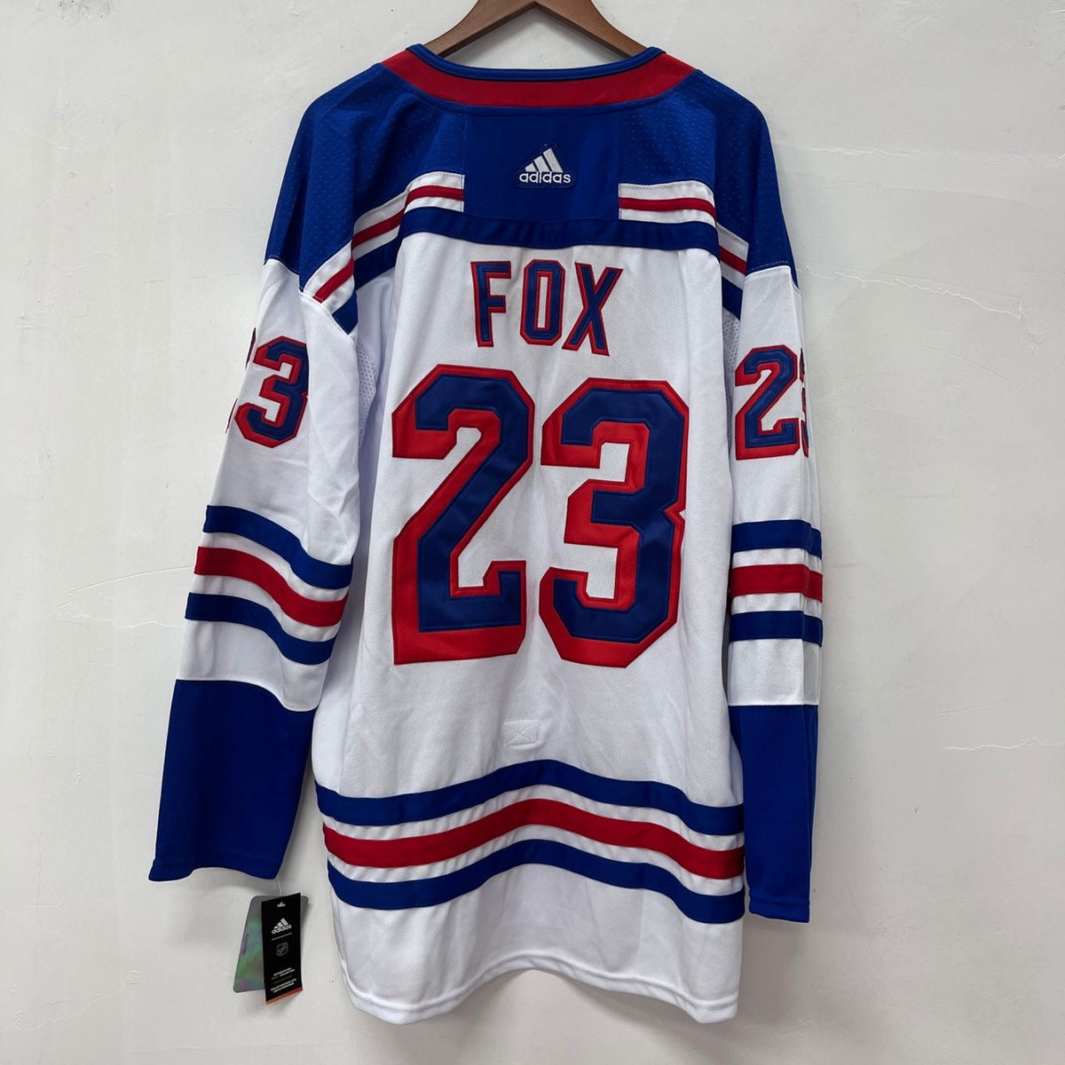 Adam Fox New York Rangers Official NHL Adidas Jersey White product image 1
