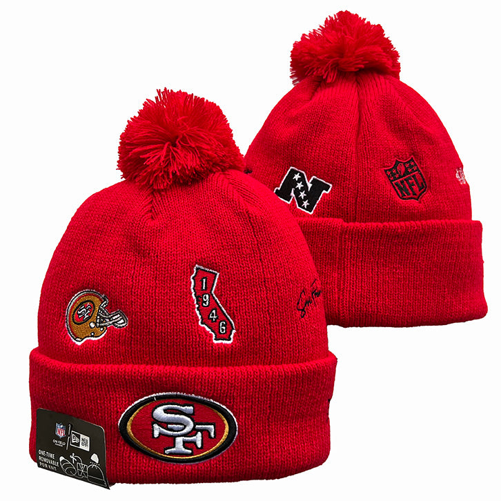 San Francisco 49ers NFL New Era winter Hat with Pom product image 2