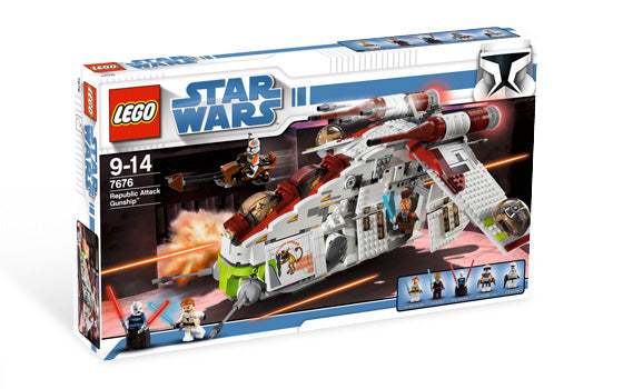 7676 Republic Attack Gunship (Retired) (New Sealed) product image 1, provided for visual reference and product detail review