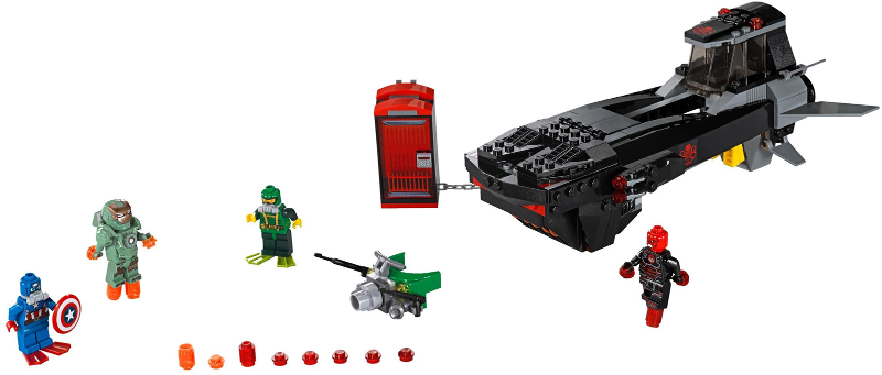 76048 Iron Skull Sub Attack (Retired) LEGO Super Heroes product image 2, provided for visual reference and product detail