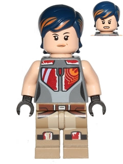 SW0616 Sabine Wren - Dark Blue with Orange Highlights Hair product image 1, provided for visual reference and product detail