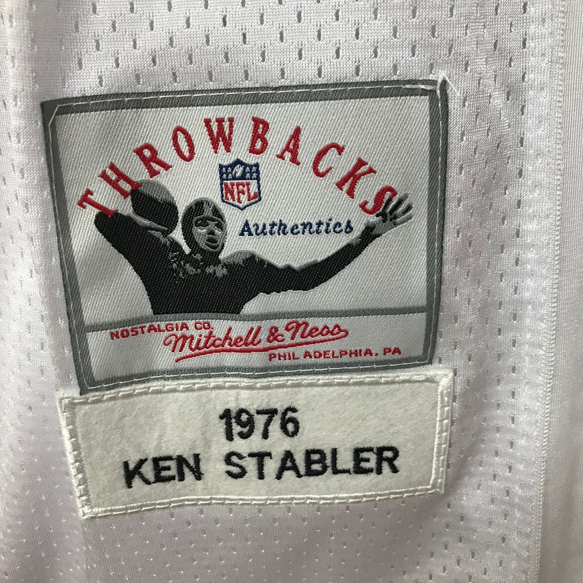Ken Stabler Oakland Raiders NFL Mitchell & Ness Jersey white product image 3