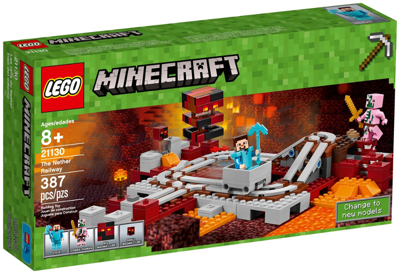 21130 The Nether Railway Minecraft (Retired) (Certified Complete) product image 1, provided for visual reference and product