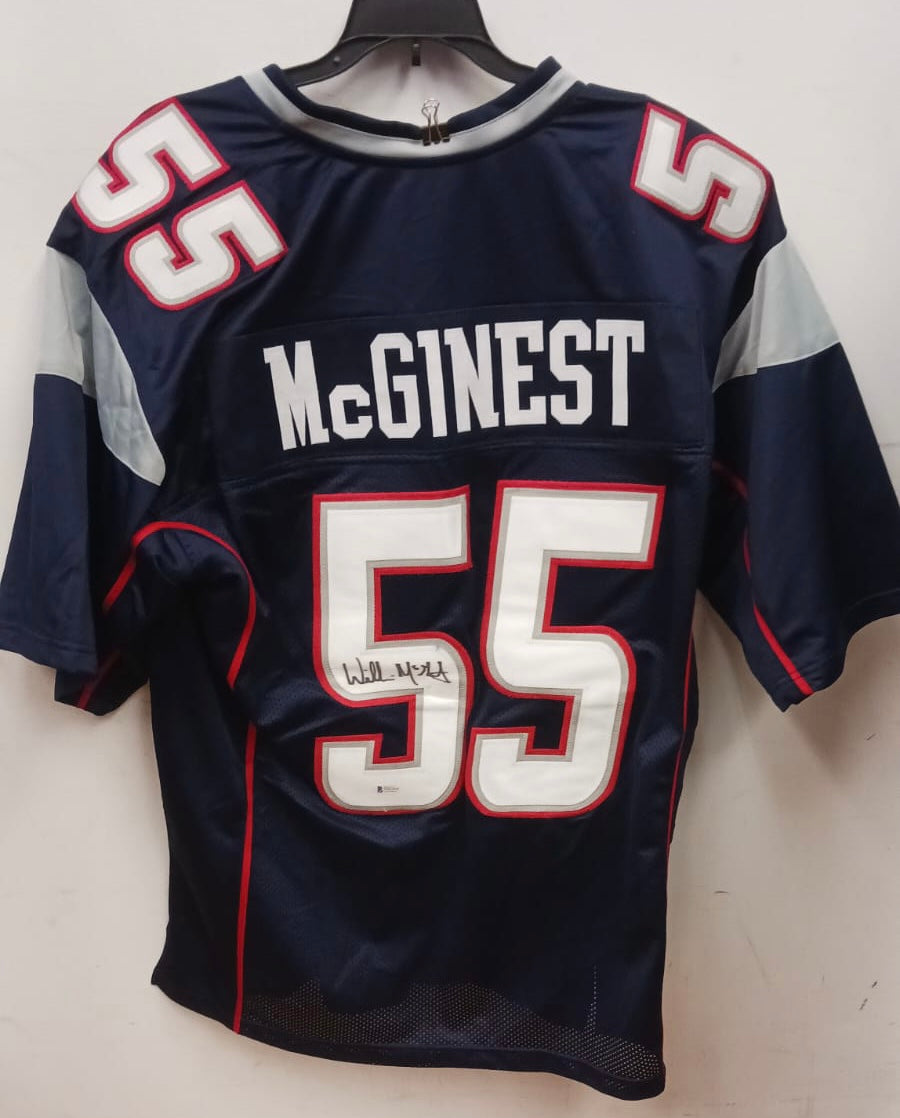 Willie McGinest New England Patriots autographed Jersey