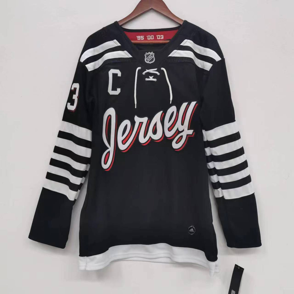Nico Hischier New Jersey Devils Official NHL Adidas Black product image 3