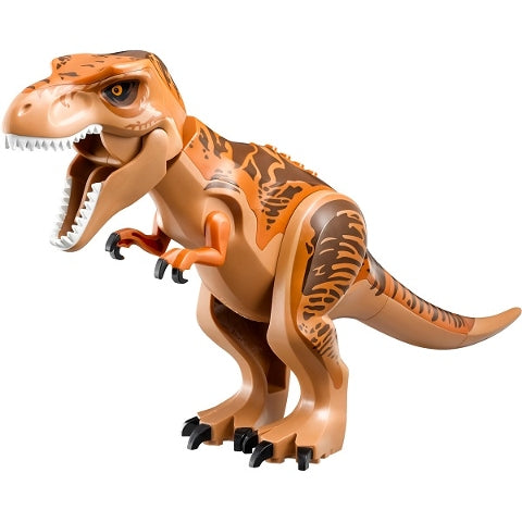 TREX04 Dinosaur Tyrannosaurus rex with Dark Orange Back and Dark Brown Markings product image 1, provided for visual