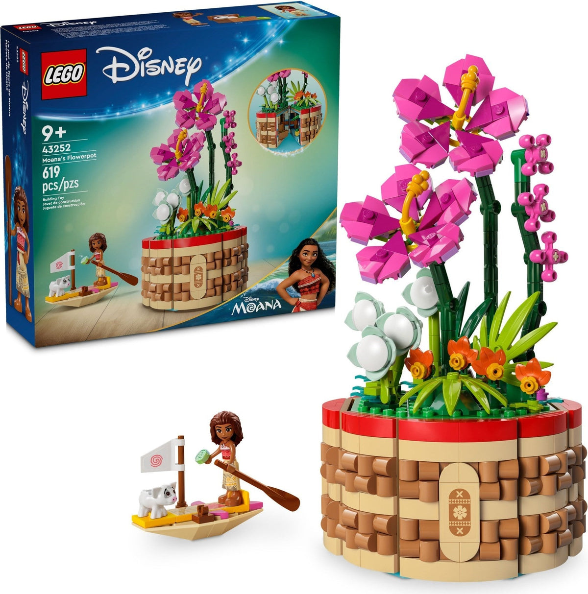 43252 Moana's Flowerpot (Retired) (New Sealed) product image 1, provided for visual reference and product detail review