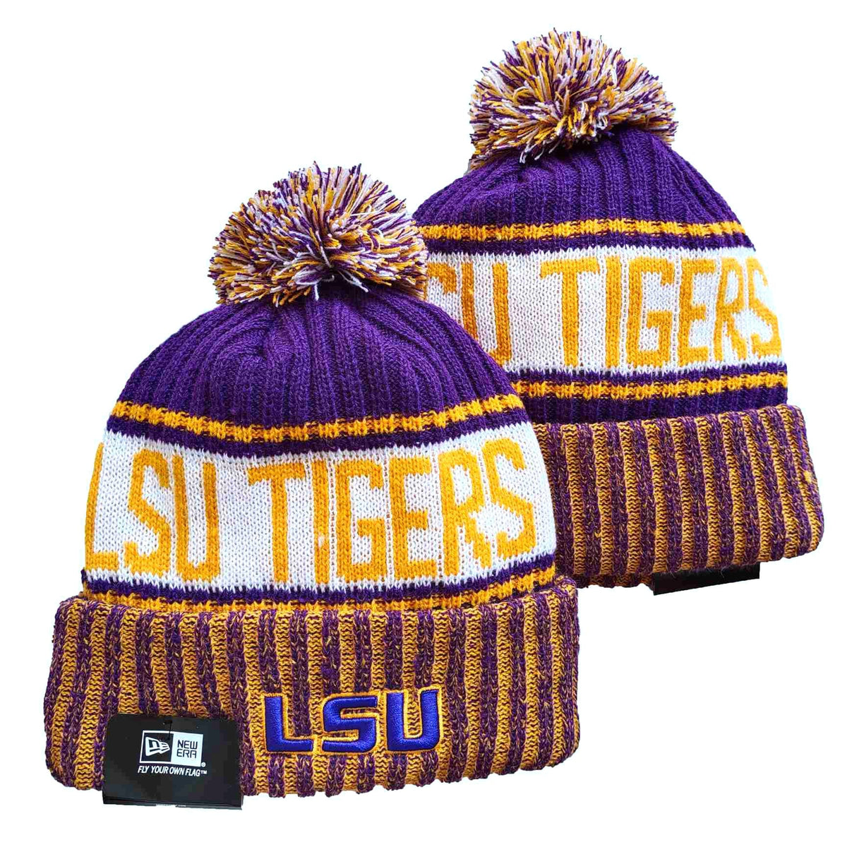 LSU Tigers NCAA New Era winter Hat with Pom product image 1