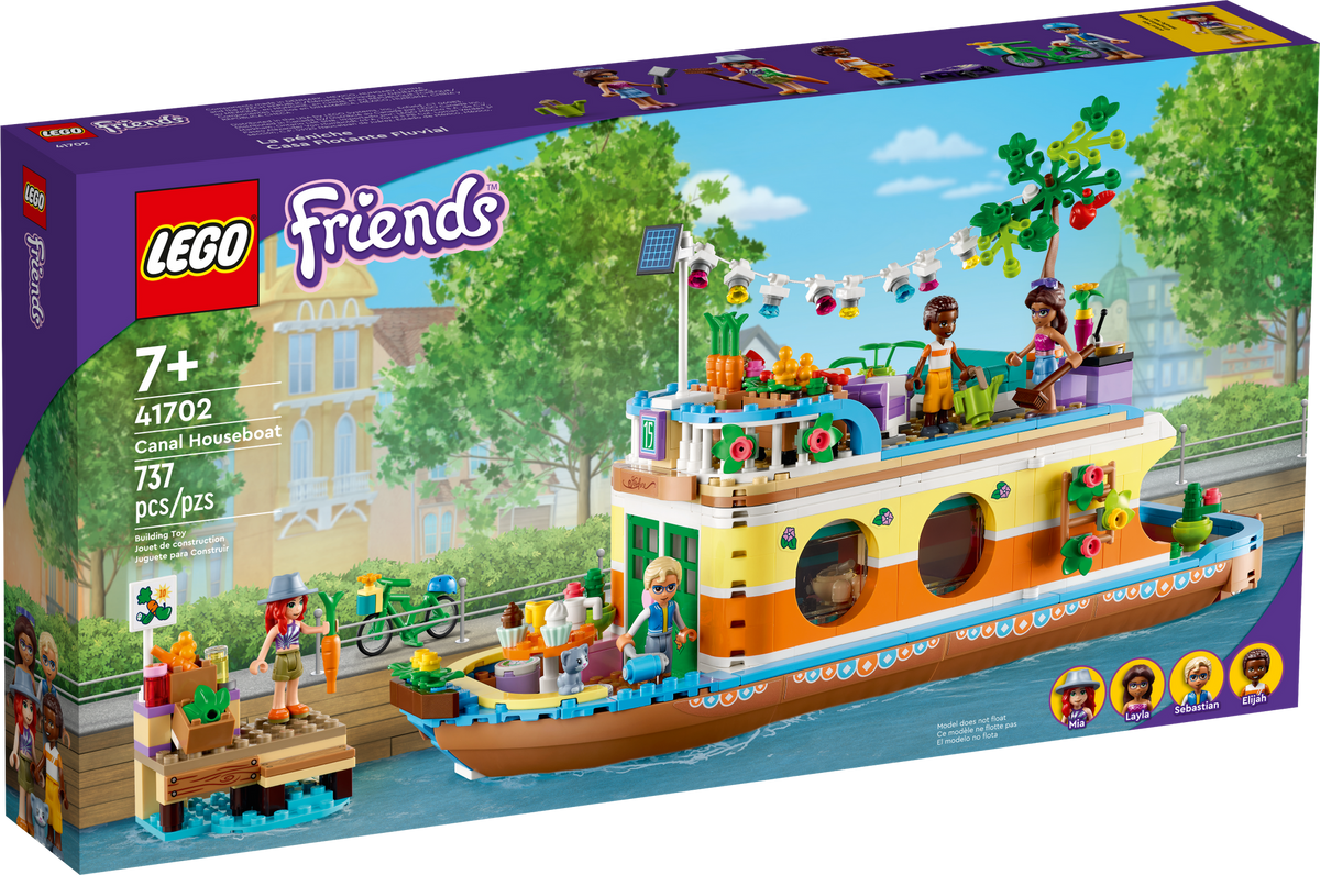 41702 Canal Houseboat (Retired) (New Sealed) product image 1, provided for visual reference and product detail review