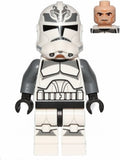SW0537 Wolfpack Clone Trooper (Dark Bluish Gray Arms) product image 1, provided for visual reference and product detail