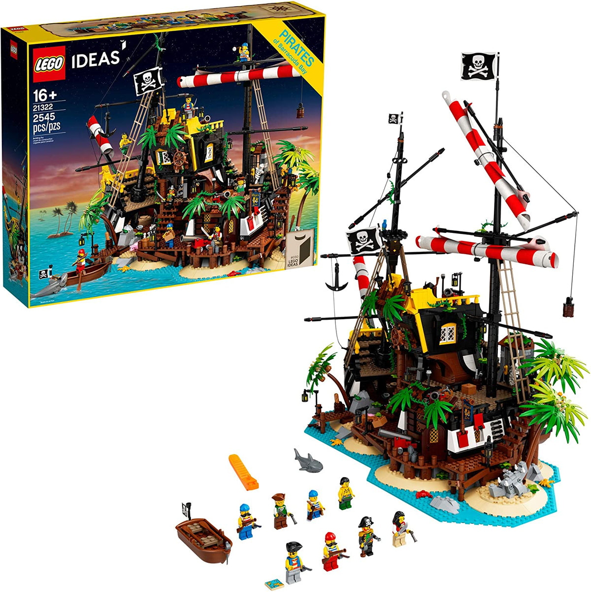 21322 Pirates of Barracuda Bay (Retired) (New Sealed) product image 1, provided for visual reference and product detail