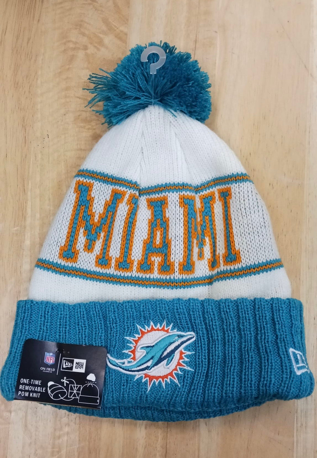 Miami Dolphins NFL New Era winter knit Hat with Pom product image 1