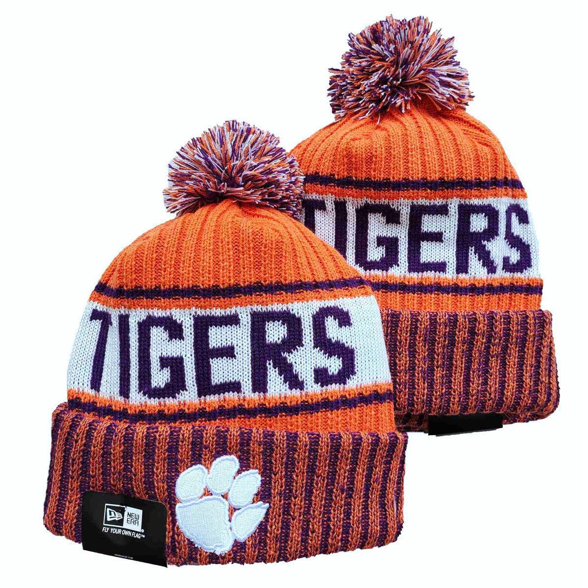 Clemson Tigers NCAA New Era winter Hat with Pom product image 1