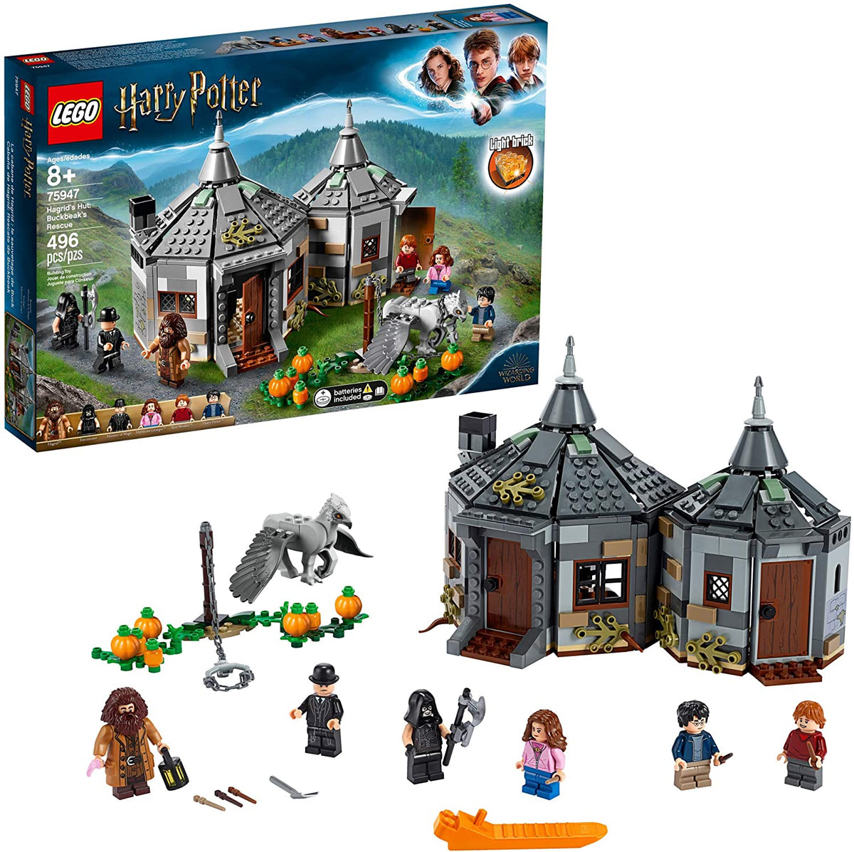 75947 Hagrid's Hut: Buckbeak's Rescue (Retired) (New Sealed) product image 1, provided for visual reference and product