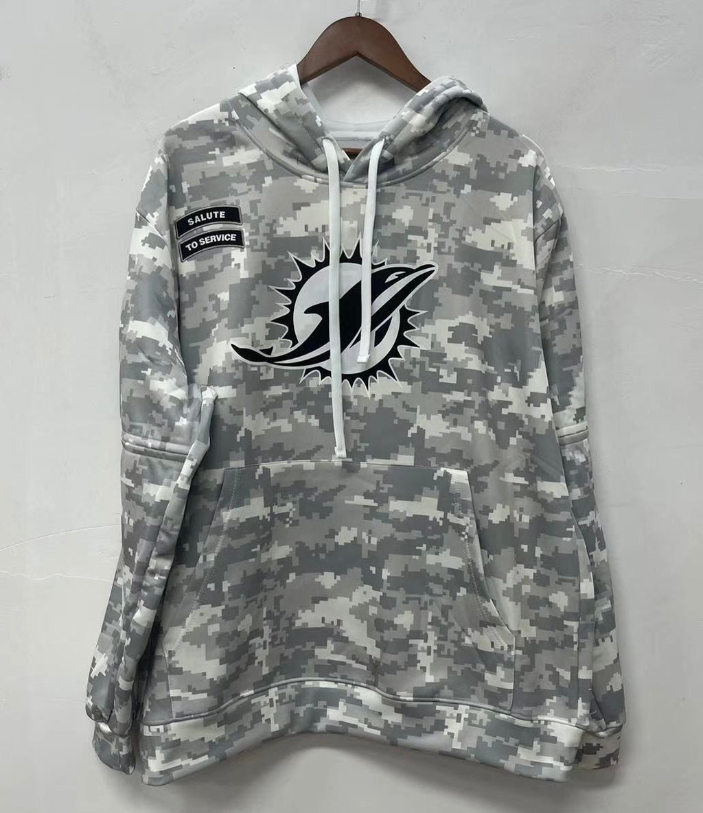 Miami Dolphins 2024 Official Nike Salute to Service hoodie product image 1
