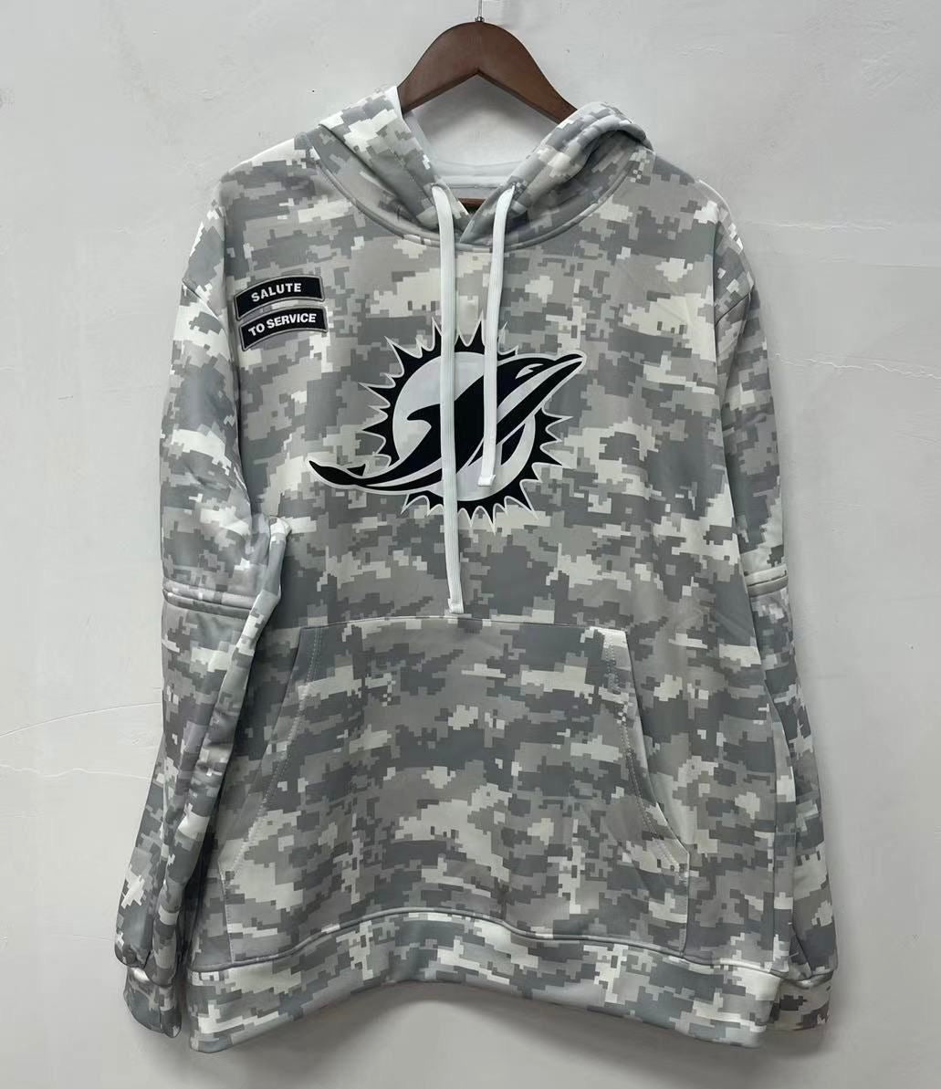 Miami Dolphins 2024 Official Nike Salute to Service hoodie product image 1