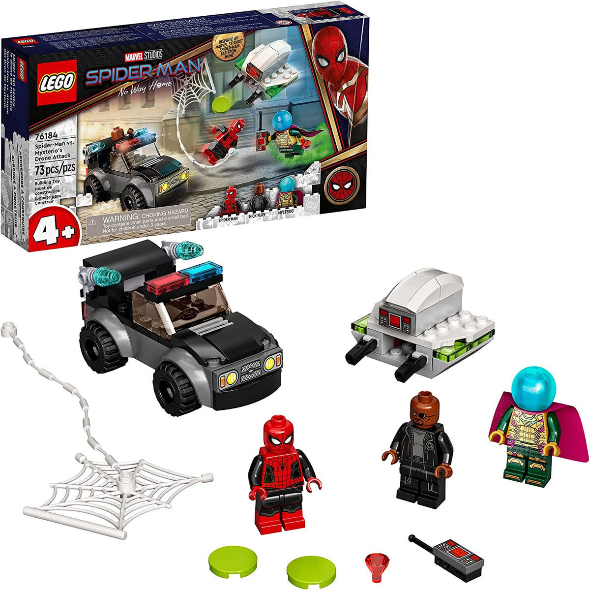 76184 Spider-Man vs. Mysterio's Drone Attack product image 1, provided for visual reference and product detail review