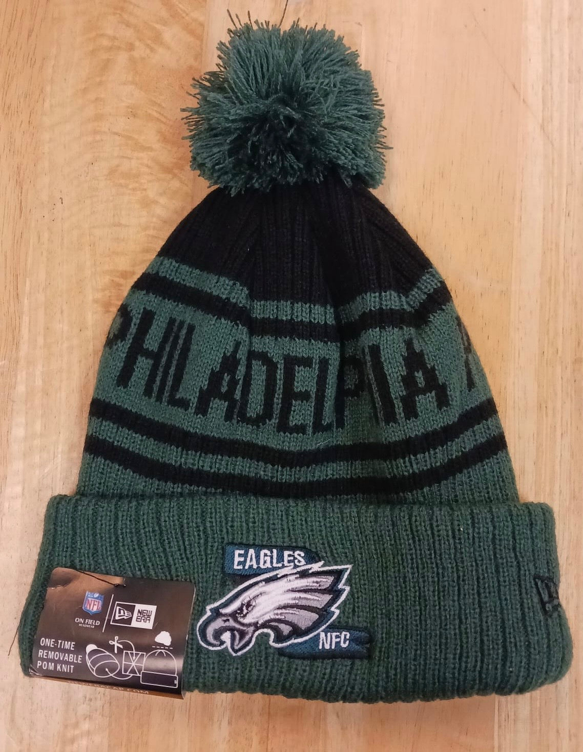 Philadelphia Eagles NFL New Era winter knit Hat with Pom product image 1