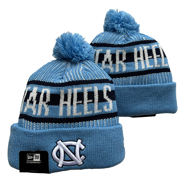 North Carolina Tar Heels NCAA New Era winter Hat with Pom product image 1