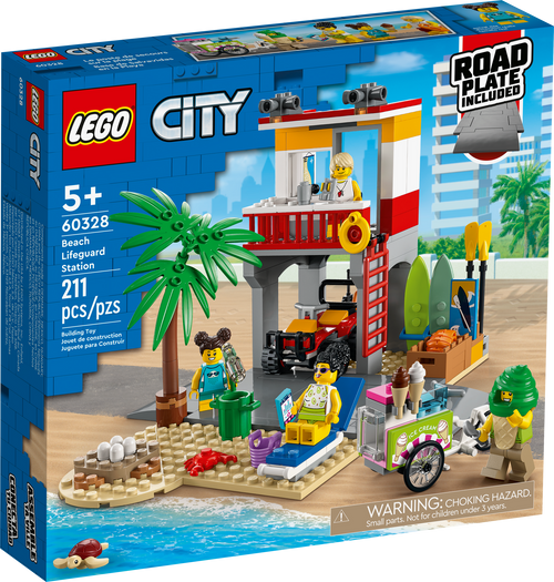 60328 Beach Lifeguard Station (Retired) (New Sealed) product image 1, provided for visual reference and product detail review