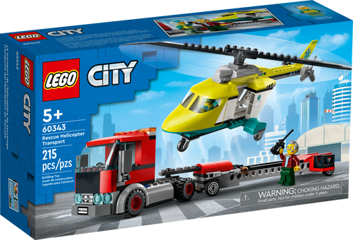 60343 Rescue Helicopter Transport product image 1, provided for visual reference and product detail review
