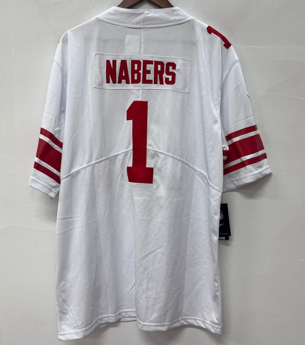 Malik Nabers New York Giants official NFL Nike Jersey white