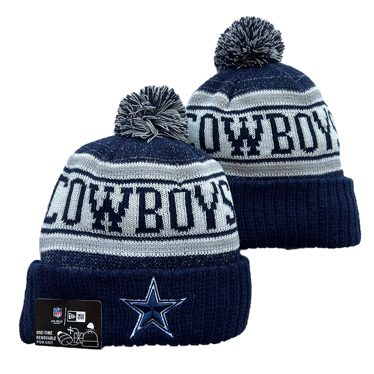 Dallas Cowboys NFL New Era winter knit Hat with Pom product image 1