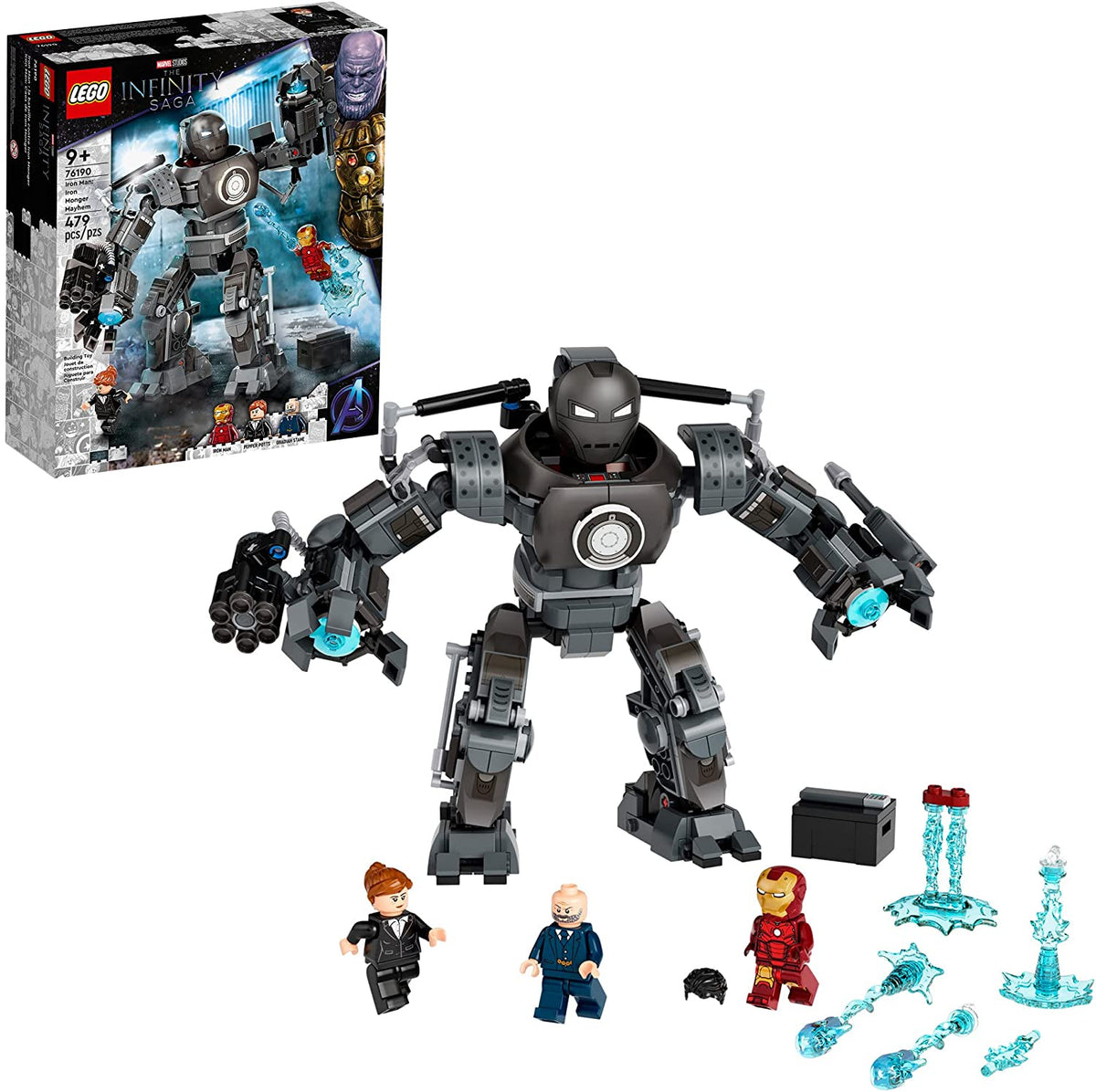 76190 Iron Man: Iron Monger Mayhem product image 1, provided for visual reference and product detail review