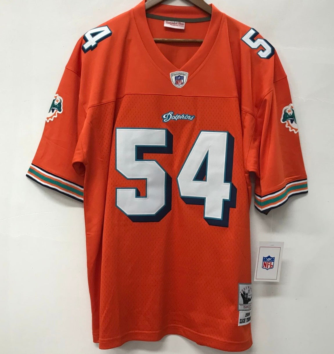 Zach Thomas 2004 Miami Dolphins Official NFL Mitchell & product image 2