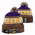 Los Angeles Lakers NBA New Era winter Hat with Pom product image 1