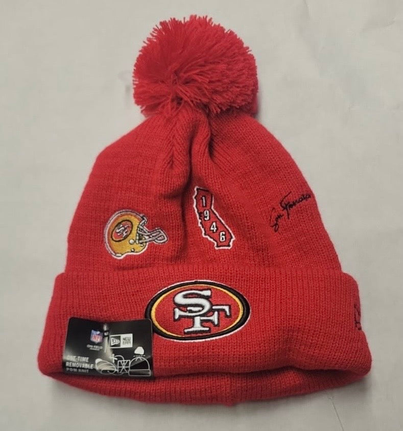 San Francisco 49ers NFL New Era winter Hat with Pom product image 1
