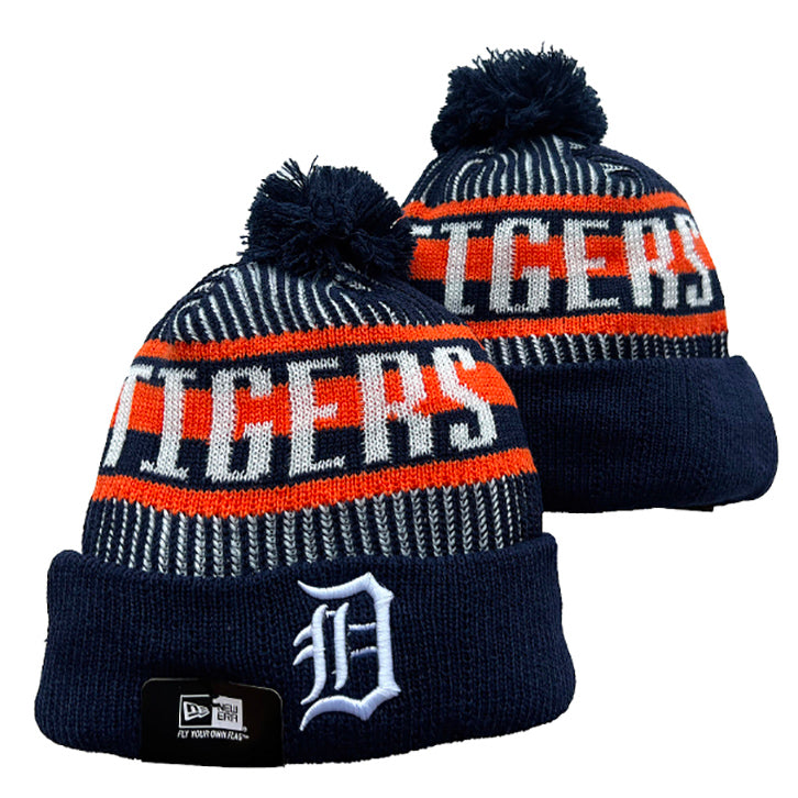 Detroit Tigers MLB New Era winter Hat with Pom product image 1