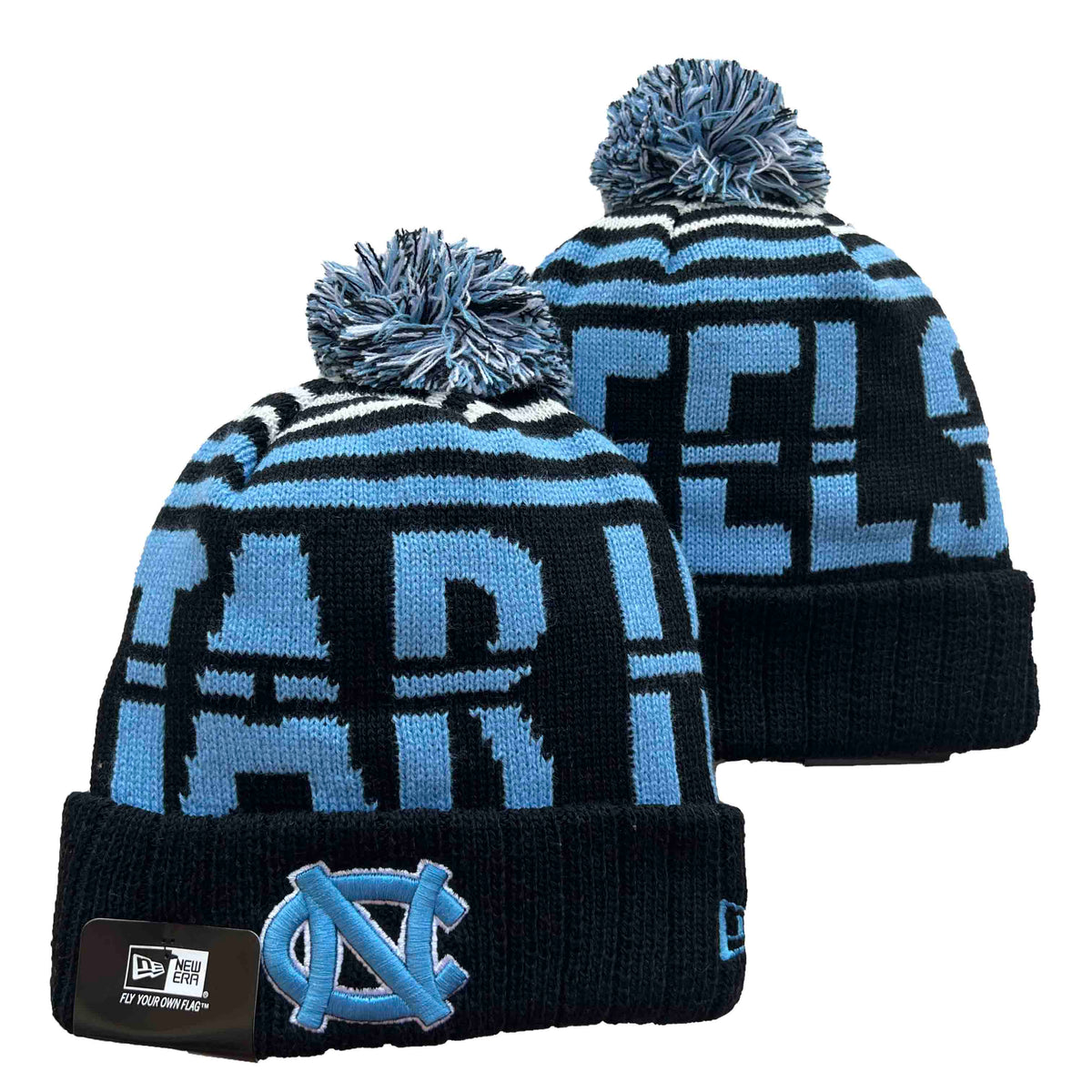 North Carolina Tar Heels NCAA New Era winter Hat with Pom product image 1