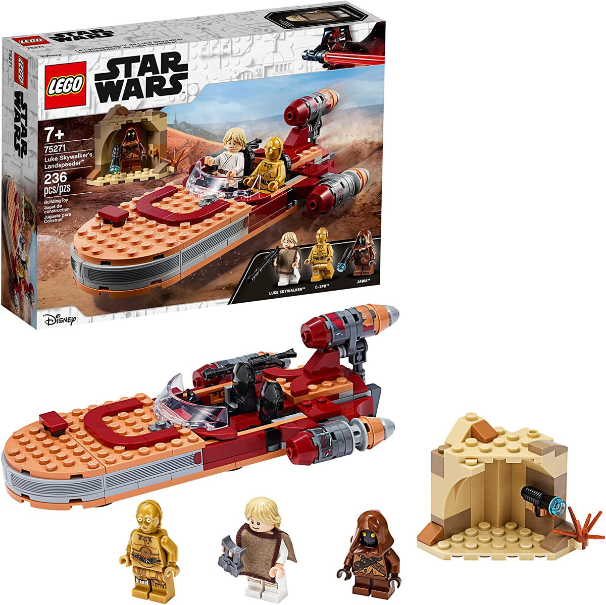 75271 Luke Skywalker's Landspeeder (Retired) product image 1, provided for visual reference and product detail review