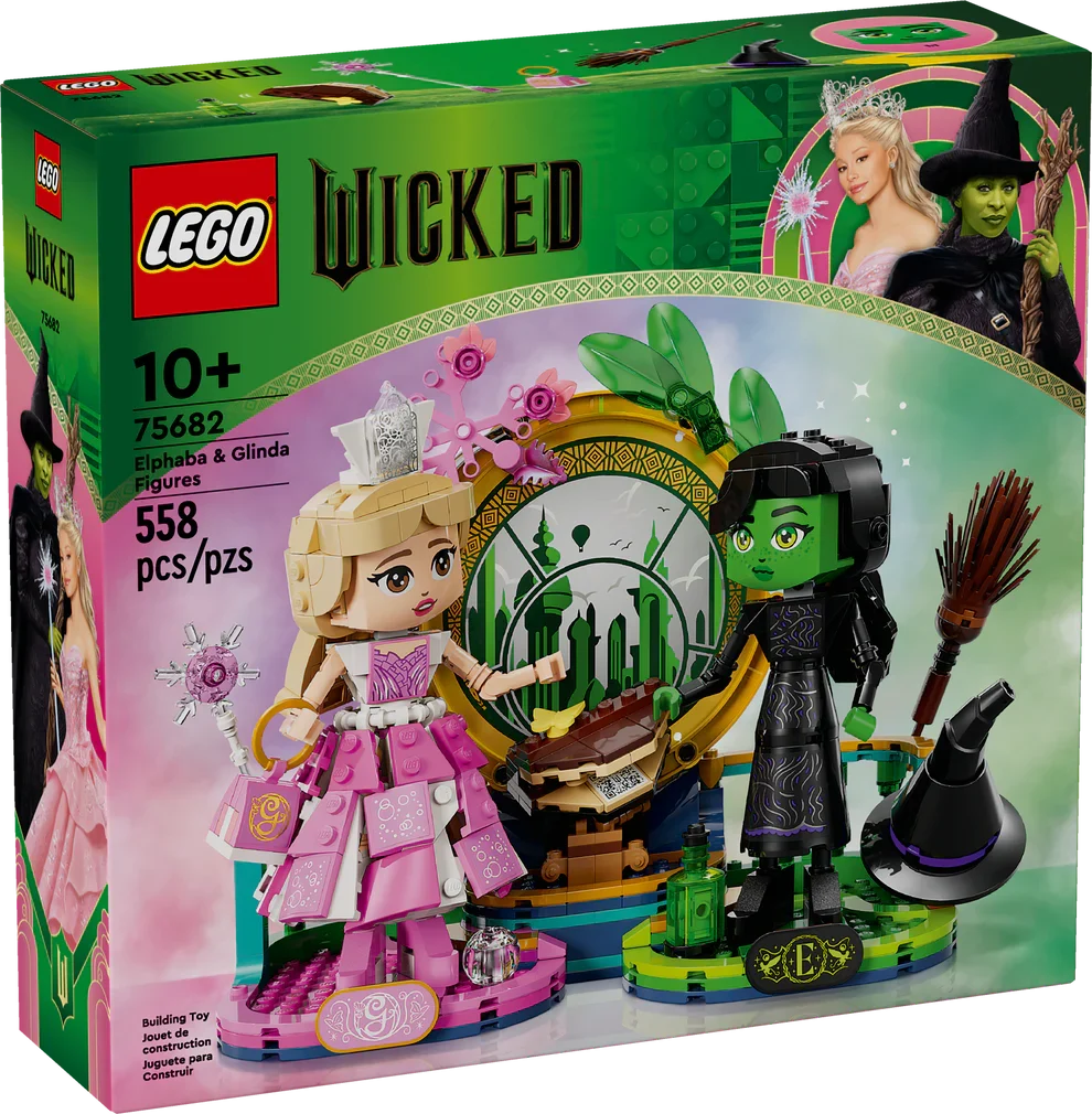 75682 Wicked Elphaba & Glinda Figures (Retired) (Open Box, Sealed Bags) product image 3, provided for visual reference and