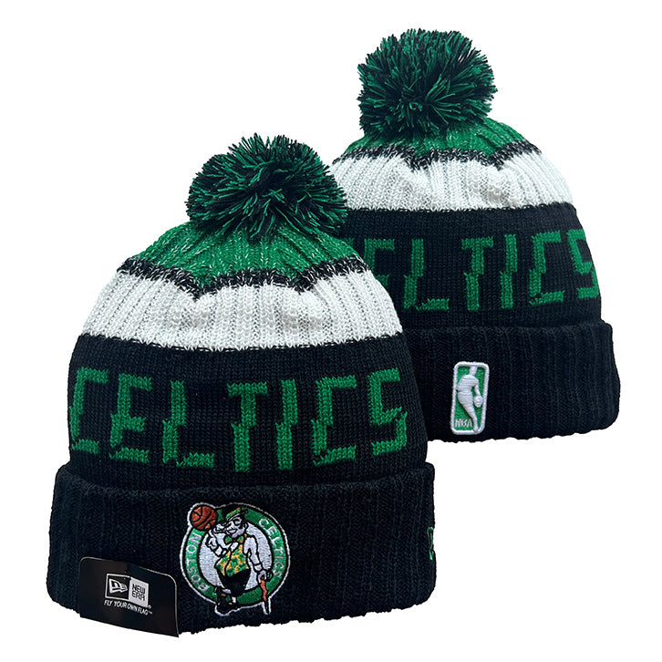 Boston Celtics NBA New Era winter Hat with Pom product image 1